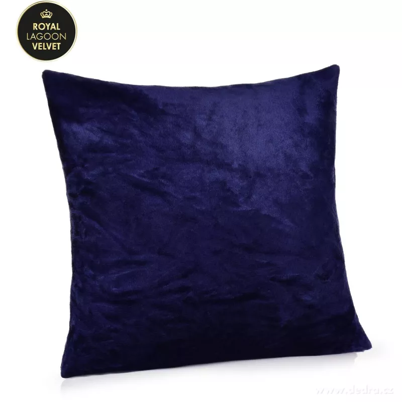 LAGOON VELVET | potah na polštář 45 × 45 cm | lesklý sametový efekt & měkké mikrovlákno