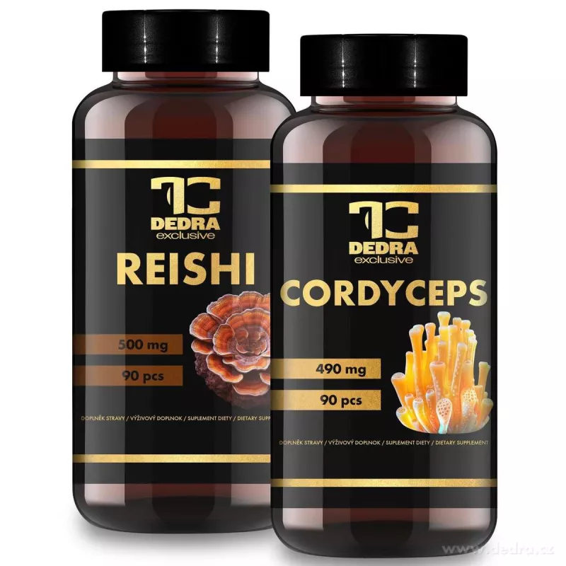MUSHROOM DUO | vitální houby pro imunitu & vitalitu | reishi & cordyceps