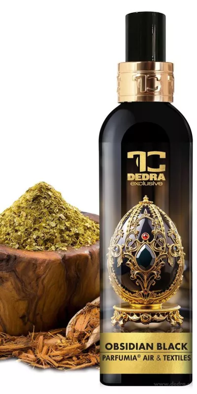 OBSIDIAN BLACK | Osvěžovač vzduchu & textilií | luxusní parfémový sprej | 200 ml