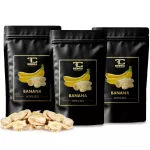 Rodinné balení 3×100 g | KŘUPAVÉ BANÁNY | lyofilizované plátky, ovoce sušené mrazem
