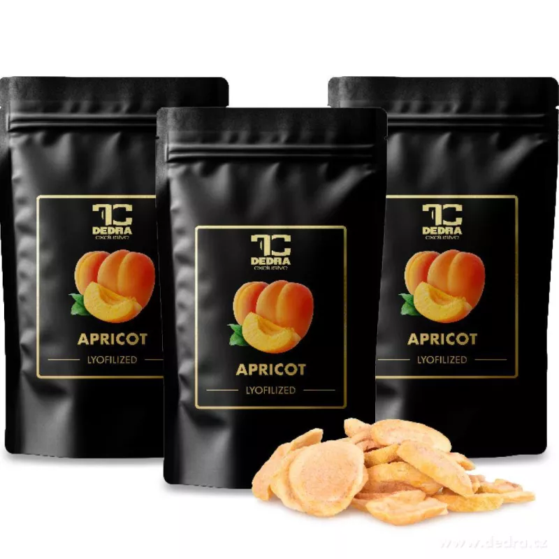 Rodinné balení 3×50 g | SLUNEČNÉ MERUŇKY | lyofilizované plátky, ovoce sušené mrazem