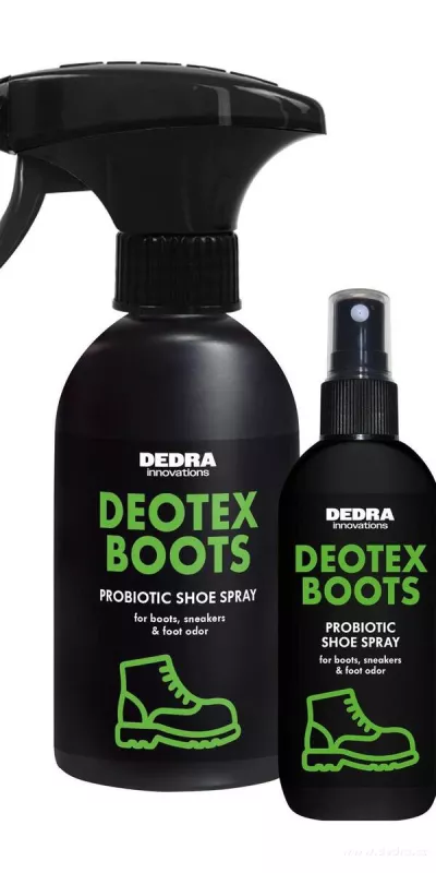 SADA 1+1 | Probiotický sprej na obuv proti zápachu | DEOTEX® BOOTS | neutralizuje pachy, chrání & osvěžuje | 250 ml + 100 ml