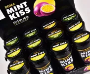 Sada 12 ks MINT KISS | marakujovo-mátové osvěžující pastilky bez cukru | maracuja mint | 28 g x 12