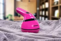 ŽMOLKOŽROUT | USB odstraňovač žmolků a nití | dobíjecí textilní holicí strojek s nástavcem | růžový