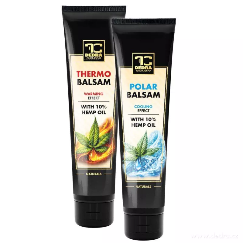1+1 CHYTRÝ BALÍČEK | konopný balzám pro masáž pokožky | THERMO & POLAR | 240 ml