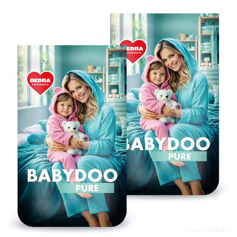 2× BABYDOO PURE | prací prášek na dětské prádlo & citlivou pokožku | 100 praní