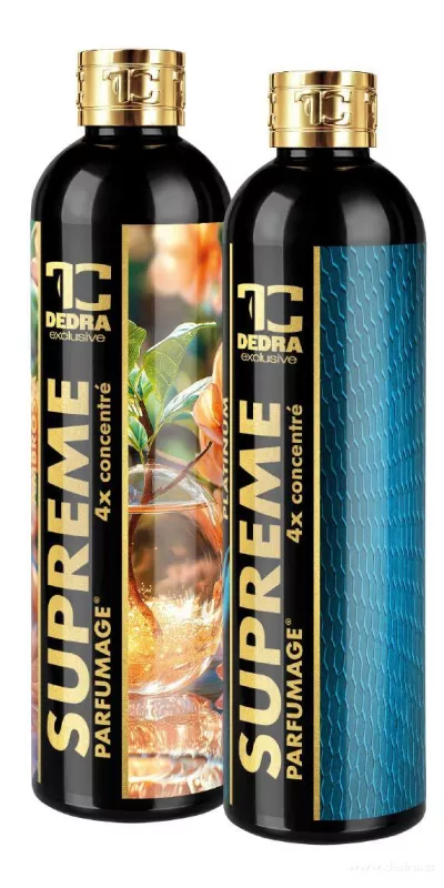 2× PARFUMAGE SUPREME | AMBROSIA & PLATINUM | Výhodná sada | 4× koncentrovaný parfém na praní | 600 ml | 120 praní