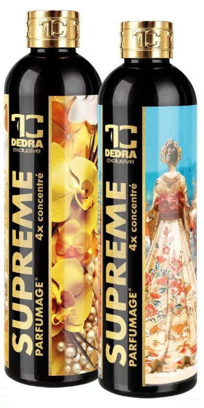 2× PARFUMAGE SUPREME | FLEUR DE VANILLE & OSAKA SHIGURE | Výhodná sada | 4× koncentrovaný parfém na praní | 600 ml | 120 praní