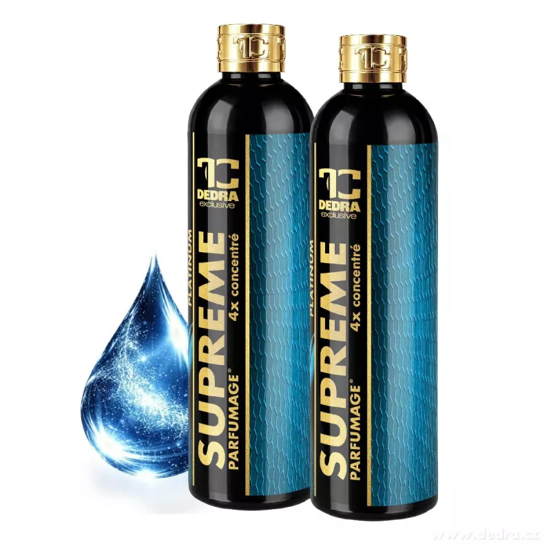 2× PARFUMAGE SUPREME PLATINUM | Výhodná sada | 4× koncentrovaný parfém na praní | 600 ml | 120 praní