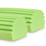 2× SPONGE POP | chytrá drážkovaná houbička | perfektně stírá & nevíří prach, extra savá | zelená