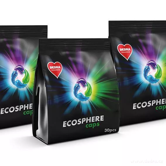 3× ECOSPHERE caps | univerzální kapsle na praní | koncentrované | 90 praní