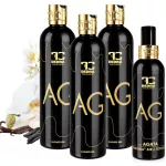 4dílná sada AG by AGATA | 3 × exkluzivní šetrný sprchový gel s glycerinem & Aloe vera + 1 × osvěžovač textilií