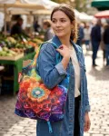 CITYBAG | DIGITÁLNÍ POTISK | kompaktní nákupní taška | skládací, pratelná & opakovaně použitelná | NAMASTÉ