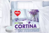 SADA 1+1 CORTINA | EKO prací tablety na záclony, krajky a bílé spodní prádlo & avivážní kondicionér na záclony a krajky
