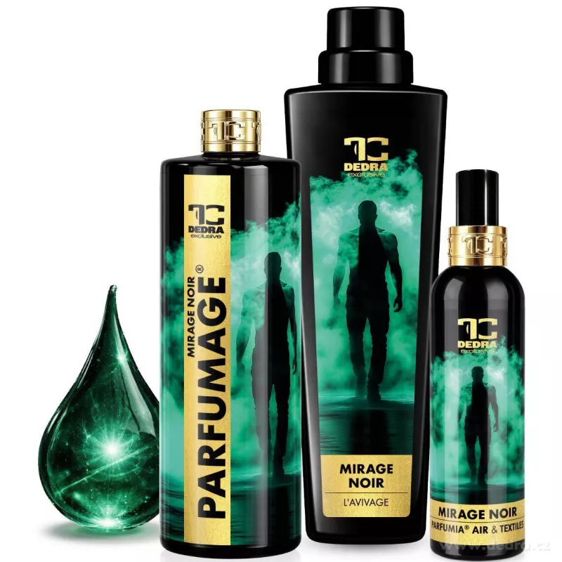 SADA 2+1 | MIRAGE NOIR | Aviváž & parfém na praní & osvěžovač vzduchu a textilií | 750 ml + 500 ml + 200 ml