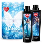 Sada KOMPLEXNÍ PRANÍ | Prací prášek na bílé prádlo BIANCO LUMINÉ + L'AVIVAGE avivážní kondicionér PRINCESS & ANGELIA | 50 praní