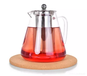 1700 ml skleněná konvice s nerezovým sítkem, BOROSIL GLASS