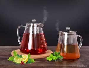 1700 ml skleněná konvice s nerezovým sítkem, BOROSIL GLASS