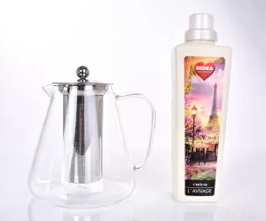 1700 ml skleněná konvice s nerezovým sítkem, BOROSIL GLASS