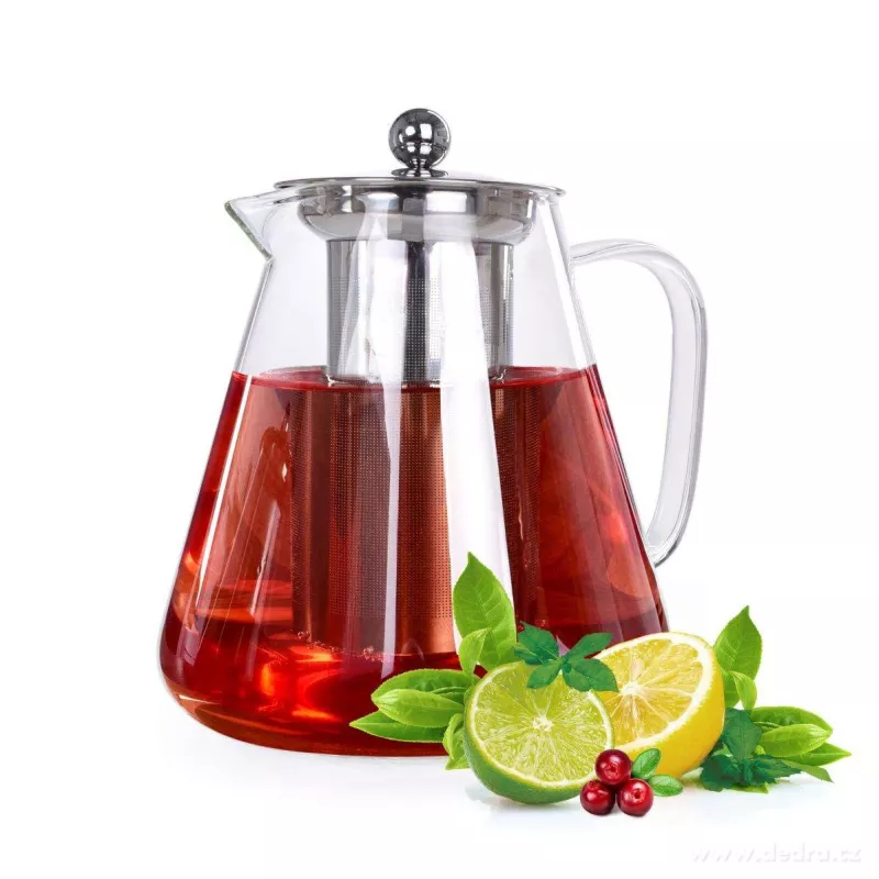 1700 ml skleněná konvice s nerezovým sítkem, BOROSIL GLASS