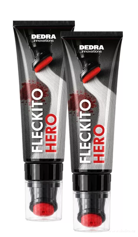 2× FLECKITO HERO | koncentrovaný enzymový odstraňovač skvrn s kartáčkem | 220 ml