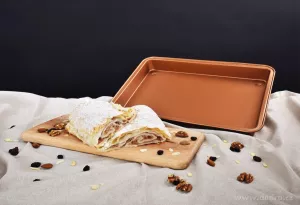 BIOPAN | Hluboký plech s nepřilnavým povrchem | objem 3900 ml | 42 cm