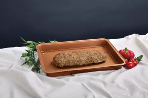 BIOPAN | Hluboký plech s nepřilnavým povrchem | objem 3900 ml | 42 cm
