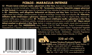 MARACUJA INTENSE | exkluzivní šetrné tekuté mýdlo s glycerinem & Aloe vera | 320 ml