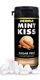 MINT KISS | skořicovo-mátové osvěžující pastilky bez cukru | cinnamon | 28 g