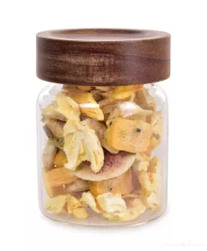 MIX OVOCE: mango, banány, ananas, fíky & marakuja | lyofilizované kousky, ovoce sušené mrazem | 50 g