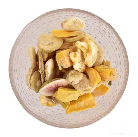 MIX OVOCE: mango, banány, ananas, fíky & marakuja | lyofilizované kousky, ovoce sušené mrazem | 50 g