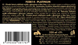 PLATINUM | exkluzivní šetrné tekuté mýdlo s glycerinem & Aloe vera | 320 ml