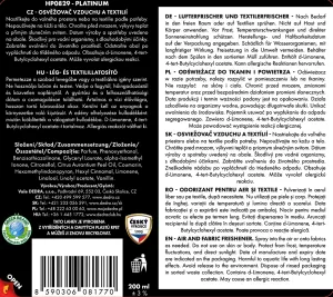 PLATINUM | Osvěžovač vzduchu & textilií | luxusní parfémový sprej | 200 ml