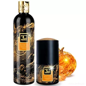 RITUÁL SVĚŽESTI | mandarine florale | pro čistý projev bez rušivých tónů | šetrný sprchový gel & deodorant s phyto-antiperspiračním komplexem | 320 ml + 75 ml