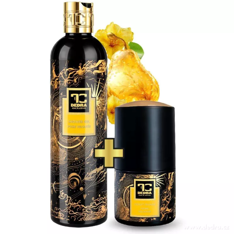 RITUÁL SVĚŽESTI | sametová hruška | pro čistý projev bez rušivých tónů | šetrný sprchový gel & deodorant s phyto-antiperspiračním komplexem | 320 ml + 75 ml