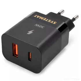 SYSTEMAT | Dvojitá rychlonabíječka USB-A + USB-C | 30 W