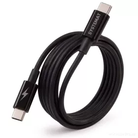 SYSTEMAT | Kvalitní rychlonabíjecí kabel | USB-C / USB-C | pro rychlé nabíjení i přenos dat | 1 m