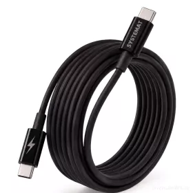 SYSTEMAT | Kvalitní rychlonabíjecí kabel | USB-C / USB-C | pro rychlé nabíjení i přenos dat | 2 m