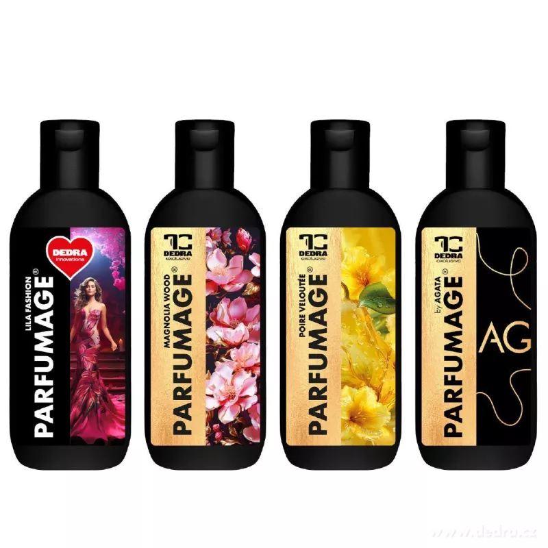 Vyzkoušejte DEDRU | 4 ks parfémy na praní | PARFUMAGE | GOLD & LEGENDS | 4 x 100 ml