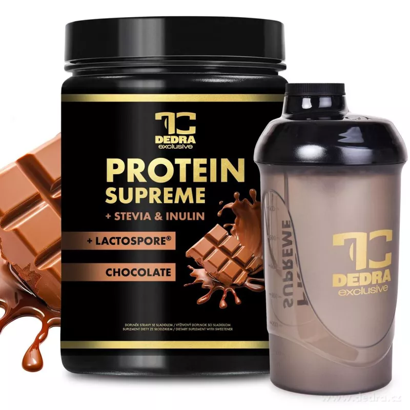 1+1 ZDARMA | PROTEIN SUPREME čokoláda | 750 g + shaker zdarma