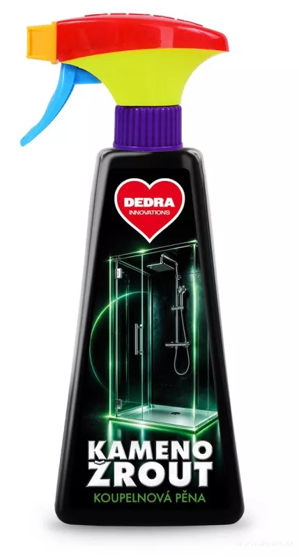 KAMENOŽROUT KOUPELNOVÁ PĚNA | extra silný čistič koupelny | vodoodpudivý efekt | LIMETKA | 500 ml