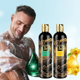 SMYSLNÝ RITUÁL | 2× exkluzivní šetrný sprchový gel s glycerinem & Aloe vera | MIRAGE NOIR & SAMETOVÁ HRUŠKA | 320 ml ×2