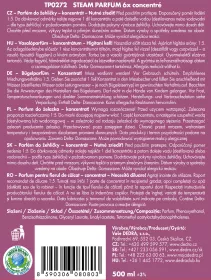 STEAM PARFUM | parfém do žehličky | květinově-ovocná vůně | koncentrát 1:5 | 500 ml