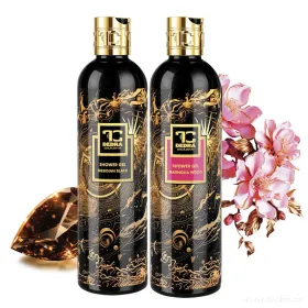 SMYSLNÝ RITUÁL | 2× exkluzivní šetrný sprchový gel s glycerinem & Aloe vera | OBSIDIAN BLACK & MAGNOLIA WOOD | 320 ml ×2