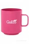 Hrnek s ouškem GoEco, objem 380 ml růžový