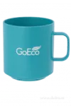 Hrnek s ouškem GoEco, objem 380 ml tyrkysový