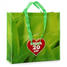 Taška s laminací 45 x 14 x 42,5 cm zelená