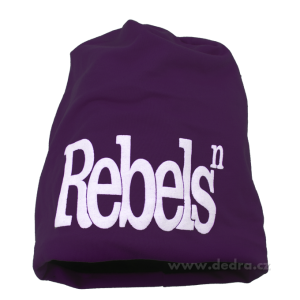Čepice unisex s nápisem Rebels - fialová