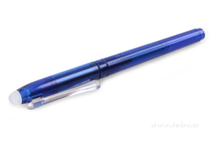 GUMOVATELNÉ kuličkové pero modré