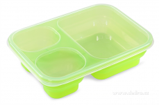 3in1 box zelený dóza na potraviny 1000 + 250 + 250 ml